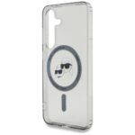 Case Karl Lagerfeld Button Karl & Choupette Heads Printed Logo MagSafe for Samsung Galaxy S25 black - imagine 6
