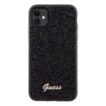 Guess GUHCN61PMSDGSK iPhone 11 / Xr 6.1" black hardcase Disco Metal Script - imagine 3
