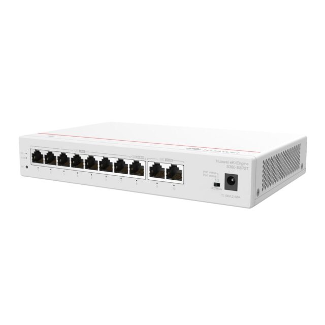 Huawei S380-S8P2T | Router | 2x GE WAN, 8x GE LAN, PoE+, 124W - imagine 3