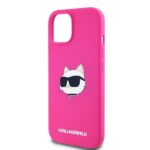 Karl Lagerfeld KLHMP15SSCHPPLF iPhone 15 / 14 / 13 6.1" fuschia hardcase Silicone Choupette He - imagine 6