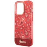 Guess GUHCP14LHGBNHR iPhone 14 Pro 6,1" red hardcase Bandana Paisley - imagine 6