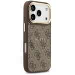 Case Guess 4G PU Classic Logo MagSafe for iPhone 17 Pro brown - imagine 4