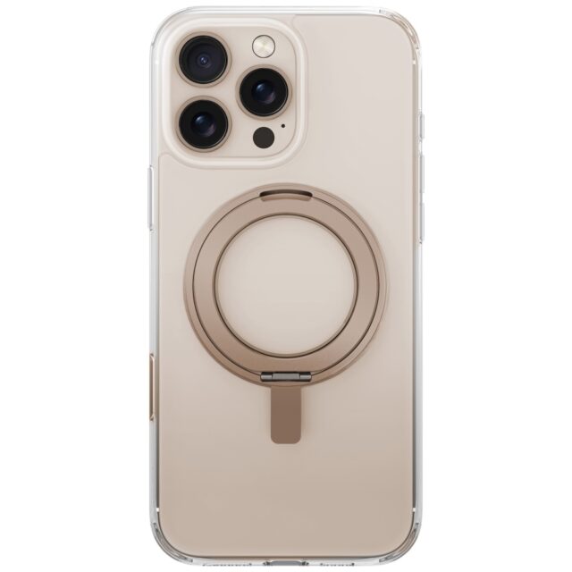 Case UNIQ Swivix for iPhone 16 Pro 360 Rotating Kickstand gold - imagine 2