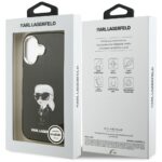 Karl Lagerfeld IML Aquarelle Karl & Logo MagSafe Case for iPhone 17 Black - imagine 8