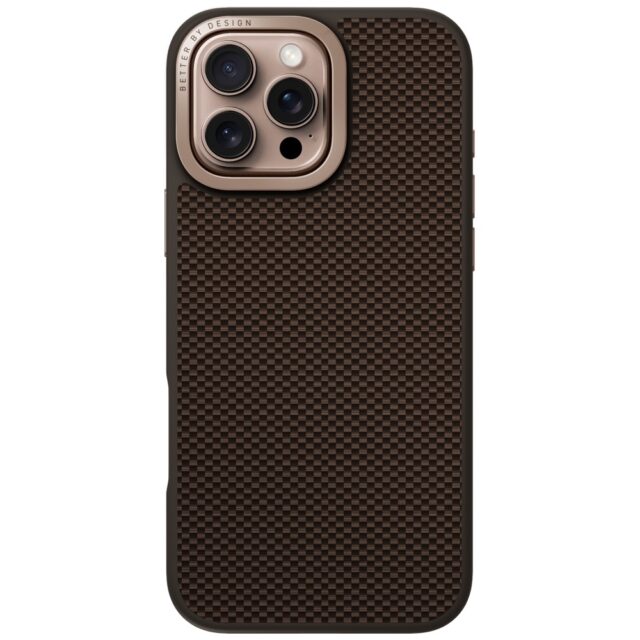 Case UNIQ Keva Max for iPhone 16 Pro Max Magclick Charging Camera Stand brown - imagine 3
