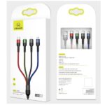 USAMS Braided U26 4-in-1 Cable 0.35m 2A Fast Charge (2xLightning/microUSB/USB-C) SJ411USB01 (US-SJ41 - imagine 3