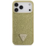 Case Guess Rhinestone Triangle Logo for   iPhone 17 Pro Max gold - imagine 3