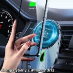 USAMS Magnetic Inductive Car Wireless Charger 15W for Vent grey CD170DZ01 (US-C) - imagine 9