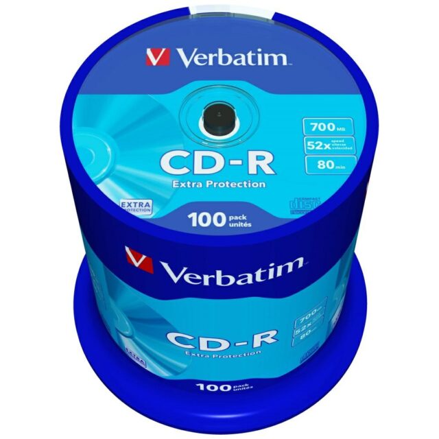 CD-R Verbatim Extra Protection 700MB 52X 100pcs 43411 - imagine 5