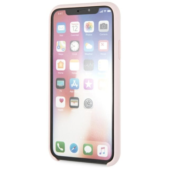 Karl Lagerfeld KLHCPXSLLPG iPhone X/Xs hardcase light pink Silicone - imagine 6