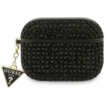 Case Guess Rhinestone Triangle Charm for AirPods Pro 3 black