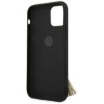 Guess GUHCN58RSSABK iPhone 11 Pro black hard case Saffiano with ring stand - imagine 4