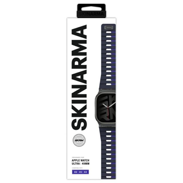 Strap Skinarma Gemini for Apple Watch     49/46/45/44 mm navy - imagine 4