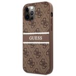 Guess GUHCP12L4GDBR iPhone 12 Pro Max 6,7" brown hardcase 4G Stripe - imagine 2