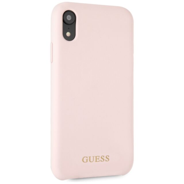 Guess GUHCI61LSGLLP iPhone Xr light pink hard case Silicone - imagine 5