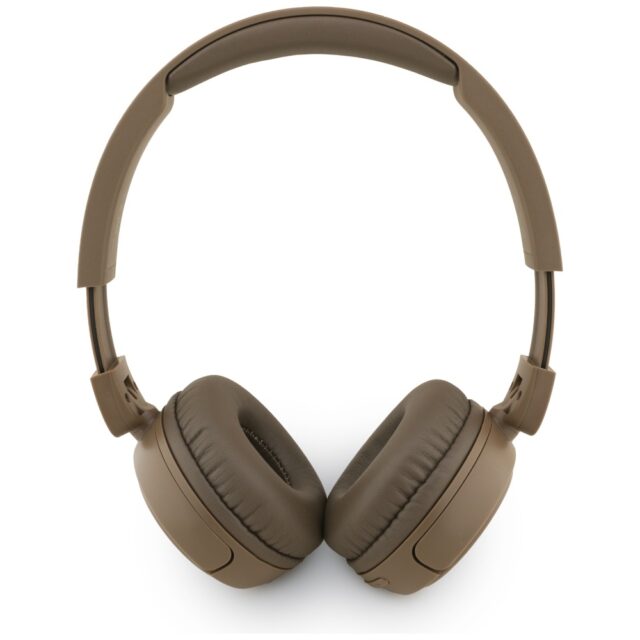 Headphones Guess Bluetooth 5.3 Metal Logo Script brown - imagine 2