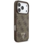 Guess 4G Strap Triangle Logo MagSafe case for iPhone 17 Pro brown - imagine 4
