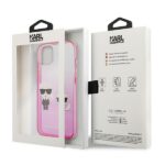 Karl Lagerfeld KLHCP13MTGKCP iPhone 13 / 14 / 15 6,1" hardcase pink Gradient Ikonik Karl & Choupette - imagine 8