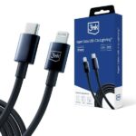 3MK Hyper Cable USB-C - Lightning20W 1.2m Black cable