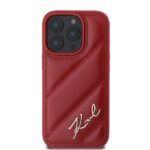 Karl Lagerfeld KLHCP16XPQDSMGR iPhone16 Pro Max 6.9" red hardcase Quilted Signature - imagine 3