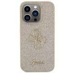 Guess GUHCP15LHG4SGD iPhone 15 Pro 6.1" gold hardcase Glitter Script Big 4G - imagine 3