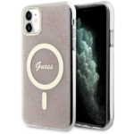 Guess GUHMN61H4STP iPhone 11 6.1" pink hardcase 4G MagSafe