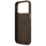 Case Guess 4G PU Triangle Logo & Stand Camera Magsafe for iPhone 17 Pro Max brown - imagine 7