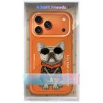 Etui Nimmy Glasses Cool Dog do iPhone 17  Pro pomarańczowy - imagine 7