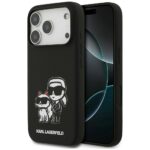 Case Karl Lagerfeld Silicone K&C Sketch  & Logo MagSafe for iPhone 17 Pro black