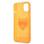 Karl Lagerfeld KLHCP13MCHTRO iPhone 13 / 14 / 15 6,1" orange hardcase Glitter Choupette Fluo - imagine 7