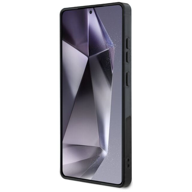 Case Guess 4G Background Gold Electroplated Peony Pattern MagSafe for Samsung Galaxy S25 Utra black - imagine 5