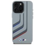 BMW BMHMP16X23SLIG iPhone 16 Pro Max 6.9" grey hardcase Silicone Turning Lines MagSafe - imagine 3