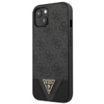 Guess GUHCP13SPU4GHBK iPhone 13 Mini 5,4" grey hardcase 4G Triangle Collection - imagine 2