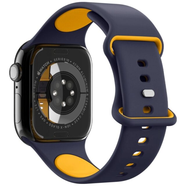 Band Spigen Nano Pop for Apple Watch  6/7/8/9/10/11/SE/SE 3 (40/41/42 mm) navy blue - imagine 5