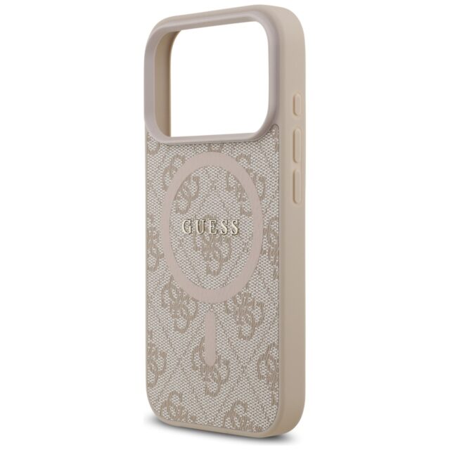 Case Guess 4G Ring Classic Logo MagSafe for iPhone 17 Pro pink - imagine 6