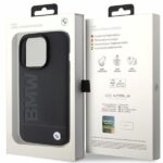 BMW BMHCP15LSLLBK iPhone 15 Pro 6.1" black Leather Hot Stamp - imagine 8
