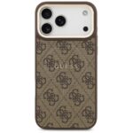 Case Guess 4G PU Classic Logo MagSafe for iPhone 17 Pro Max brown - imagine 3