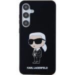 Karl Lagerfeld KLHCS24SSNIKBCK S24 S921 hardcase black Silicone Ikonik - imagine 3