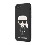 Karl Lagerfeld KLHCI8SLFKBK iPhone 7/8SE 2020 / SE 2022 hardcase black Silicone Iconic - imagine 2