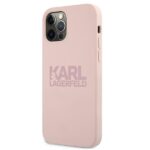 Karl Lagerfeld KLHCP12LSTKLTLP iPhone 12 Pro Max 6,7" Silicone Stack Logo pink - imagine 2