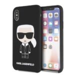 Karl Lagerfeld KLHCPXSLFKBK iPhone X/Xs hardcase black Silicone Iconic