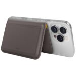 Magnetic RFID wallet UNIQ Lyden DS stand phone gray - imagine 3