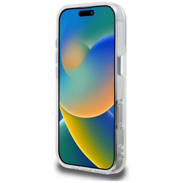 Case Karl Lagerfeld IML Aquarelle Karl   & Choupette & Logo for iPhone 16 Pro Max white - imagine 5