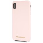 Karl Lagerfeld KLHCI65SLLPG iPhone Xs Max hardcase light pink Silicone - imagine 2