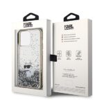 Karl Lagerfeld KLHCP13LLKCNSK iPhone 13 Pro / 13 6.1" transparent hardcase Liquid Glitter Choupette - imagine 8