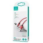 USAMS U59 Magnetic Lightning Cable 2.1A Fast Charge 1m Braided red SJ472USB02 (US-SJ472) - imagine 3