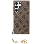 Guess GUHCS23LGF4GBR S23 Ultra S918 brown hardcase 4G Charms Collection - imagine 3