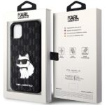 Karl Lagerfeld KLHCN61SAKHPCK iPhone 11/ Xr 6.1" black Saffiano Monogram Choupette - imagine 8