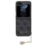 Guess GUHCZF5GF4GGR F731 Z Flip5 grey hardcase 4G Charms Collection - imagine 2