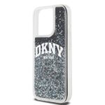 DKNY DKHCP14LLBNAEK iPhone 14 Pro 6.1" black hardcase Liquid Glitter Big Logo - imagine 6